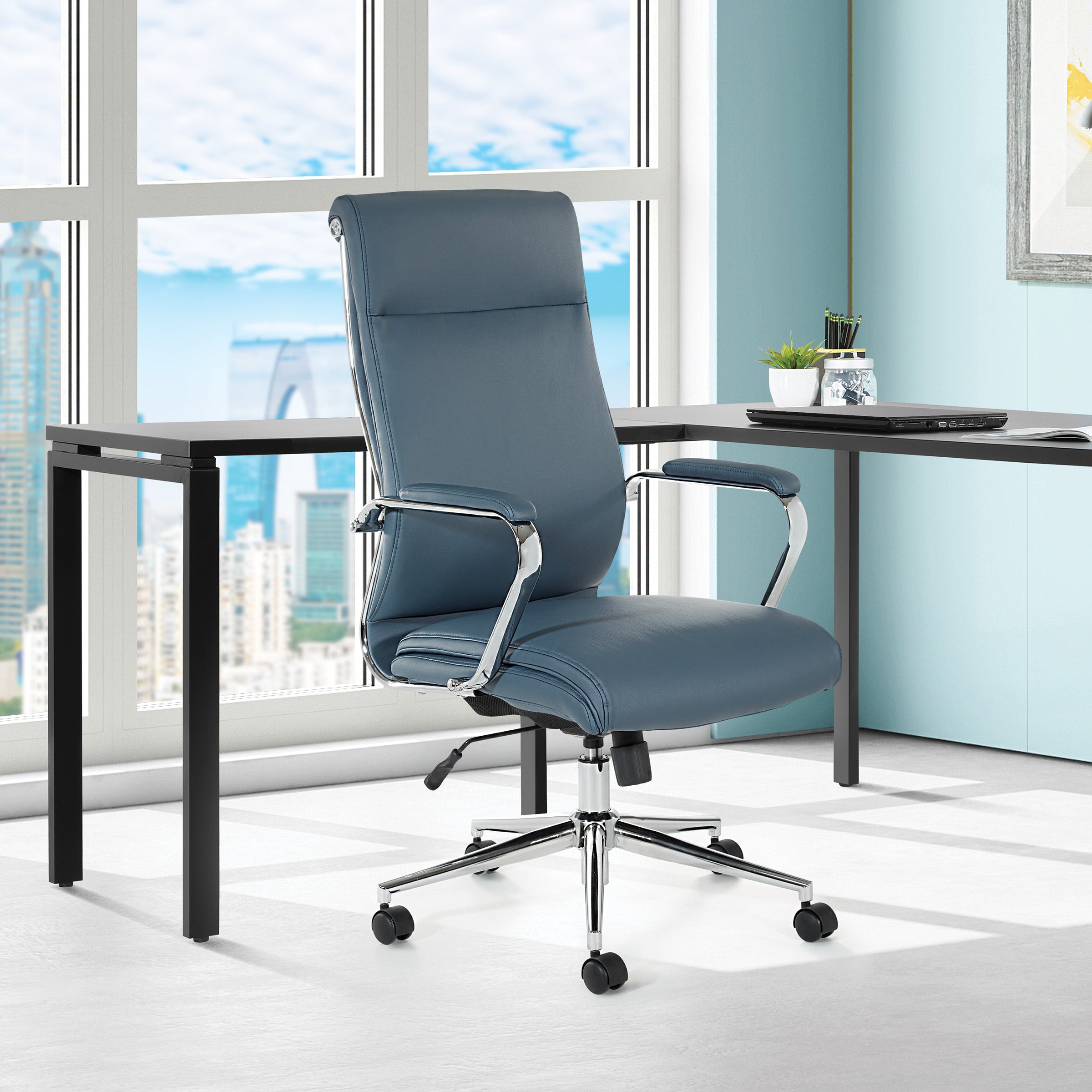 High Bk Silver Ion Technology Fabric Chair